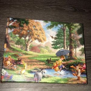 winnie the pooh printed painting